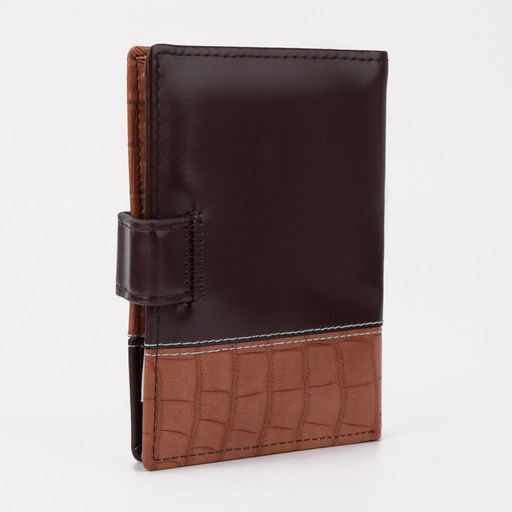 Обложка для автодокументов и паспорта, для купюр, карманы для карт, для монет, цвет коричневый - Simaland фото 2