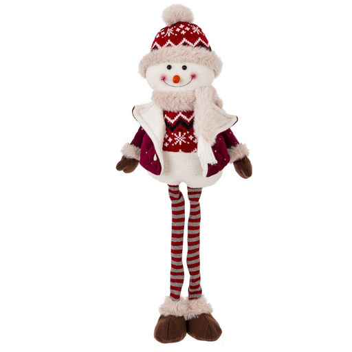 Игрушка набивная "Снеговик", L20 W16 H53 см, 2в.