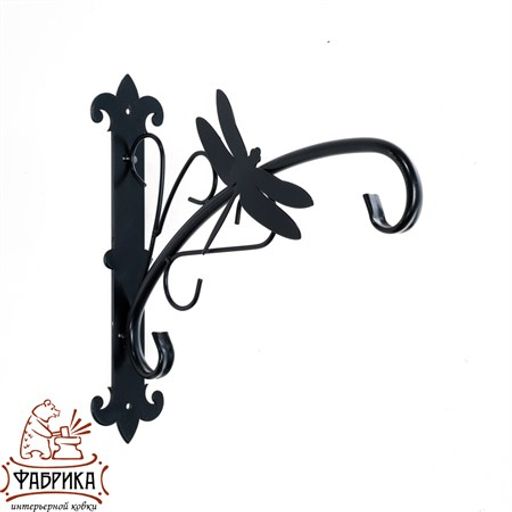 Кронштейн для подвесных кашпо Стрекоза 201-030B - Фабрика интерьерной ковки фото 3