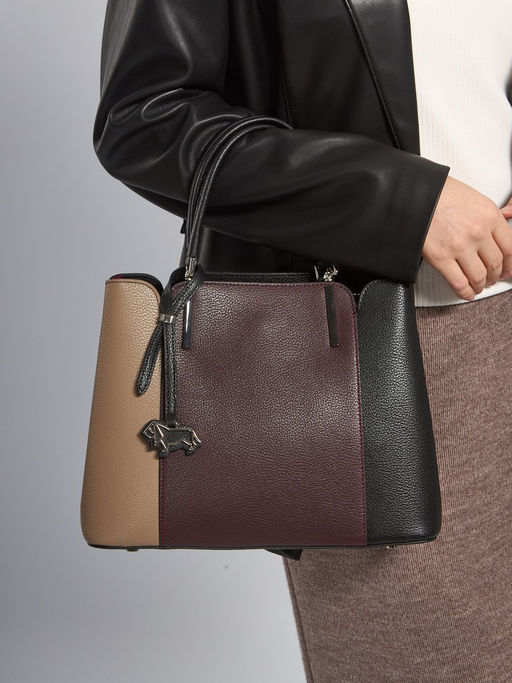 Сумка Labbra L-220403 coffee foam/d.plum/black  фото 7