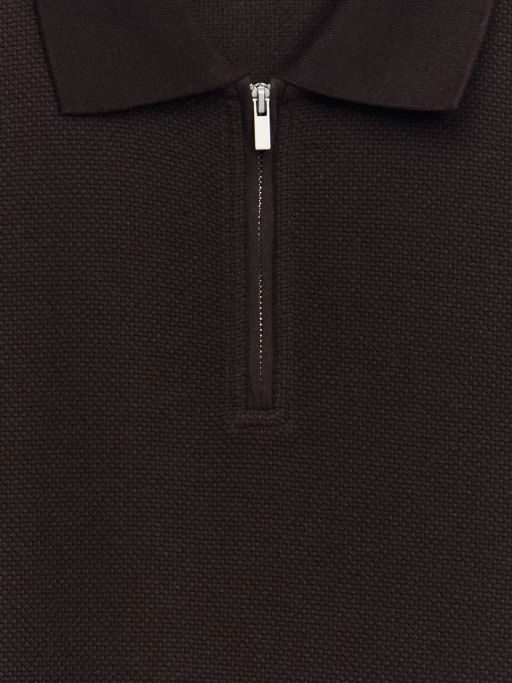 Футболка поло на молнии / Zarina  фото 3