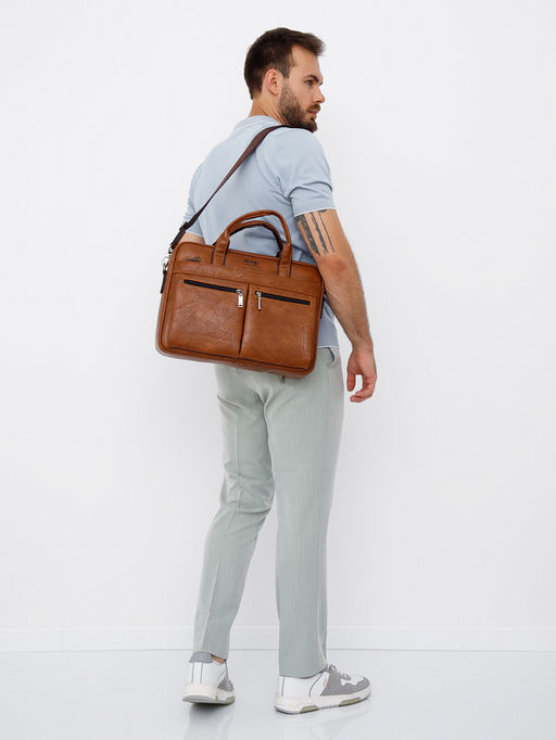 Портфель 1795-01 brown Jeep