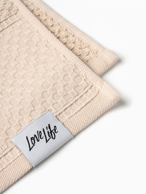 Полотенце махровое LoveLife Ордос 70?130 см, 100% хлопок, 430 г/м?, бежевое  фото 6