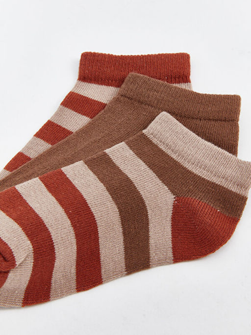 ?izgili Erkek ?ocuk Patik ?orap 3l? - Waikiki фото 3