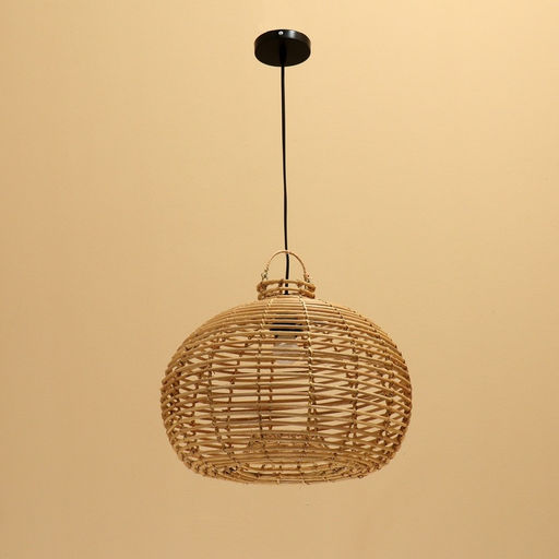 Светильник потолочный из ротанга «Кинта», 1×120 Вт, Е27, 40×40×32 см