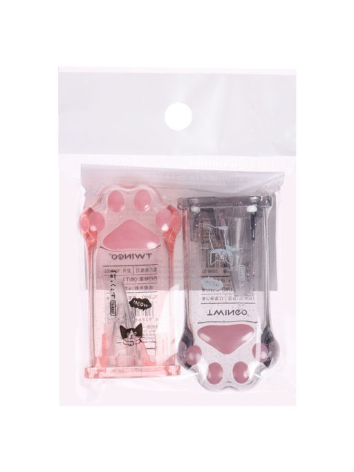 Набор 2 штуки точилки с контейнерами МИКС Лапка