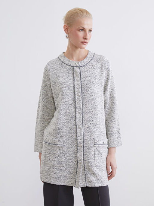 Bisiklet Yaka Desenli Kad?n H?rka