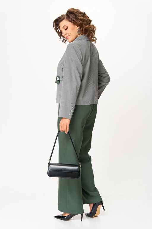 Костюм Aira Style 24240 серо-зеленый
