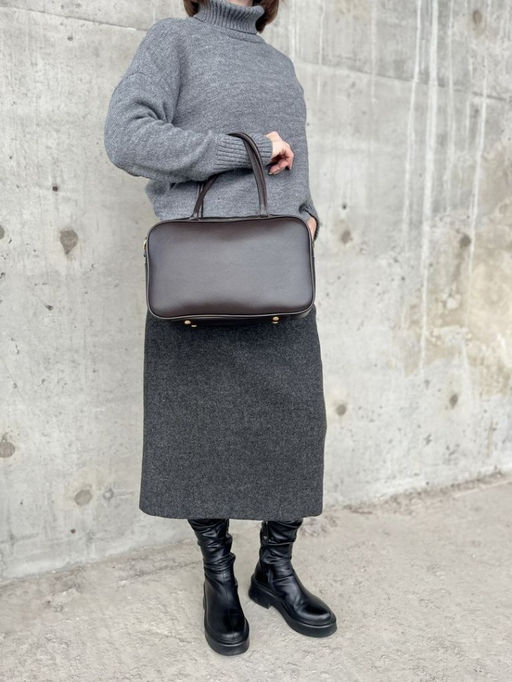 Женская кожаная сумка бочонок 1003 Кофе