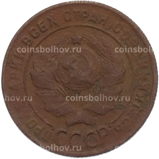 Монета 1 копейка 1924 года