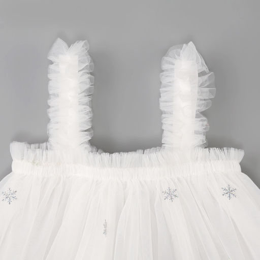 Карнавальный костюм новогодний «Снежинка», платье, ободок, рост 116-122 см