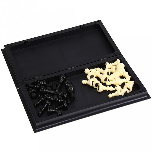 Шахматы: доска магнитная, пластиковая 23,5х23,5х2,2см, фигуры пластиковые с магнитом, в коробке (Китай) - Домашняя мода фото 3