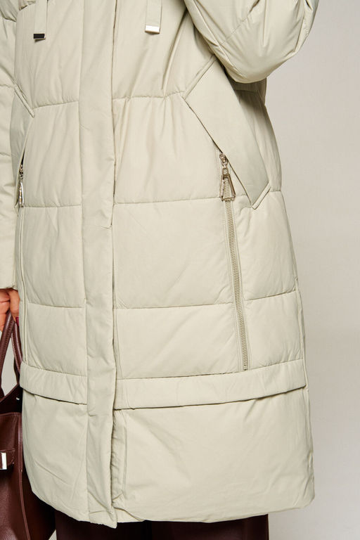 Пальто Beautiful Free 8022 фисташковый