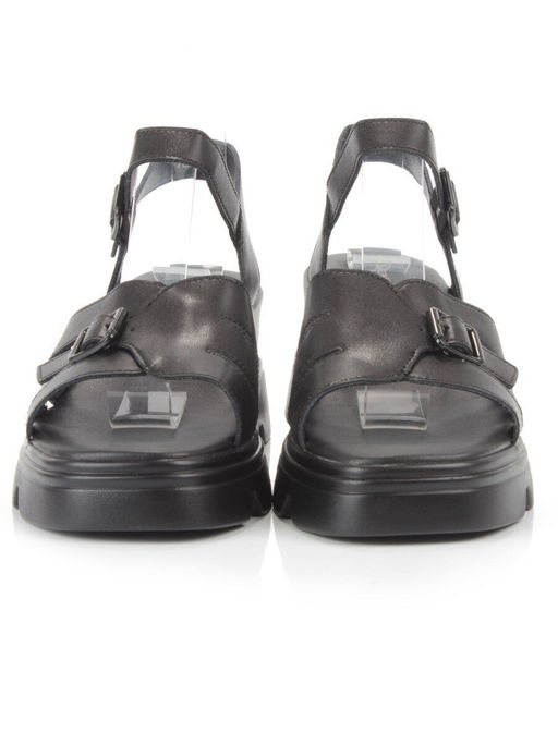 08-PEAG34-2 BLACK Босоножки женские (натуральная кожа) - Фабричный китай фото 6