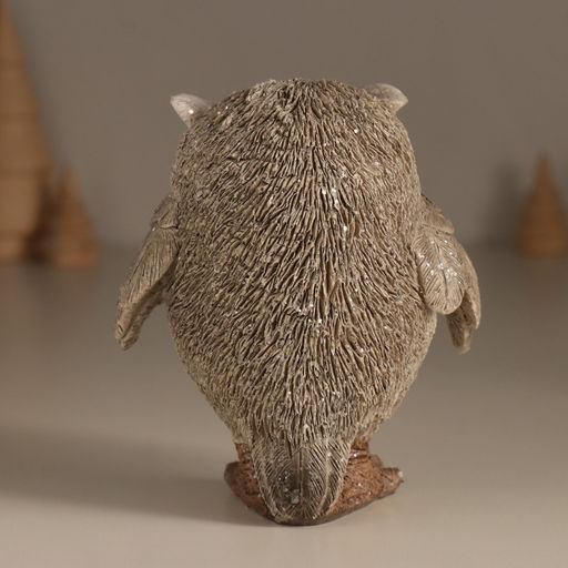 Фигурка полистоун «Заснеженная сова», 9.5×6.6×11.5 см