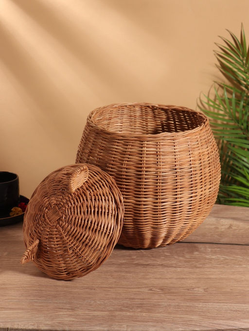 Корзина с крышкой, 252534 см, ротанг - Simaland фото 4