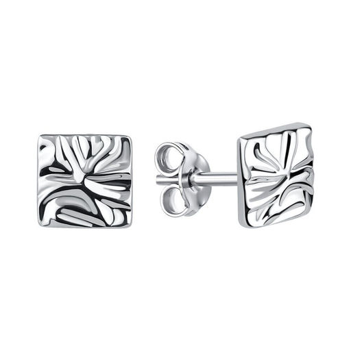 Серьги из серебра без вставки, Л-12588