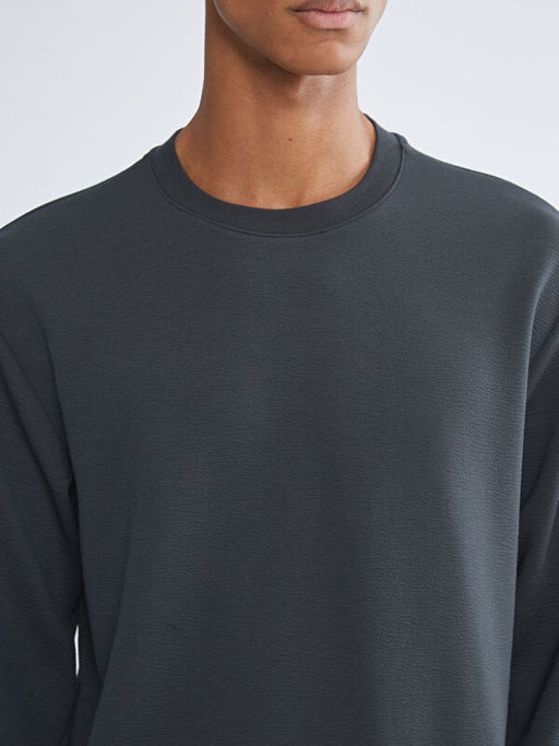 Bisiklet Yaka Erkek Sweatshirt