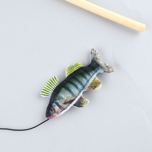 Дразнилка с игрушкой Судак, 6,5 см - Пушистое счастье фото 2