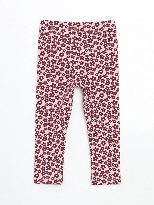 Beli Lastikli Bask?l? K?z ?ocuk Tayt