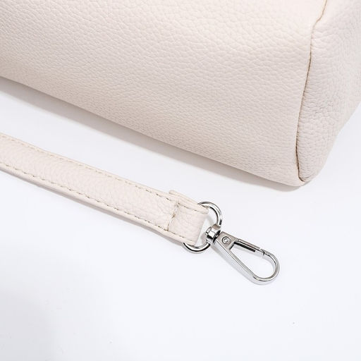 Сумка-багет на молнии, цвет молочный - Simaland фото 6