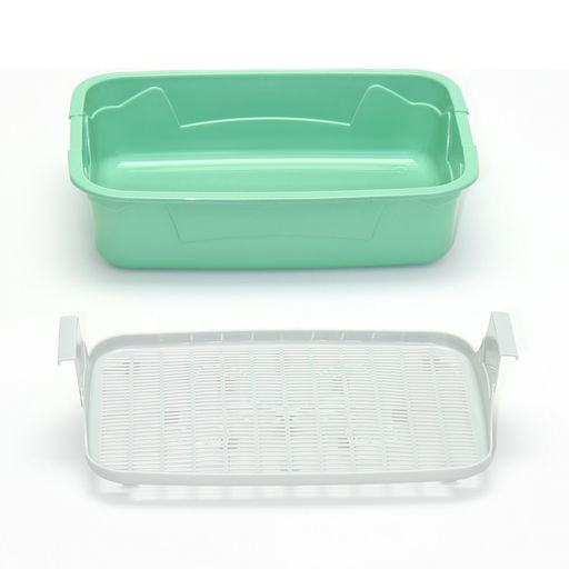 Туалет с сеткой, 44×33×11.5 см, серый/оливковый