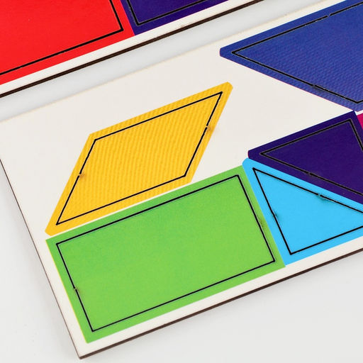 Головоломка деревянная для детей «Повтори по образцу. Умные машинки», 13 деталей, 18 схем