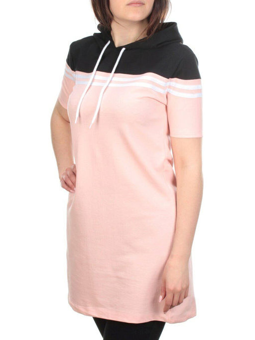 11797 PINK Туника спортивная женская (100% хлопок) - Фабричный китай фото 3