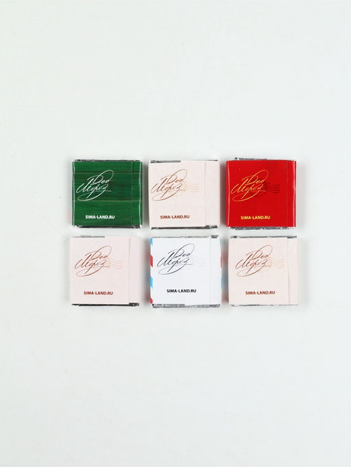 Шоколад новогодний молочный Почта, 6 шт., 5 г