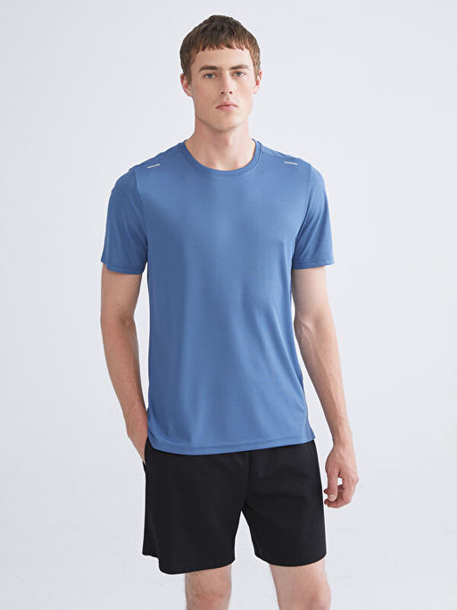 Bisiklet Yaka K?sa Kollu Erkek Spor Ti??rt