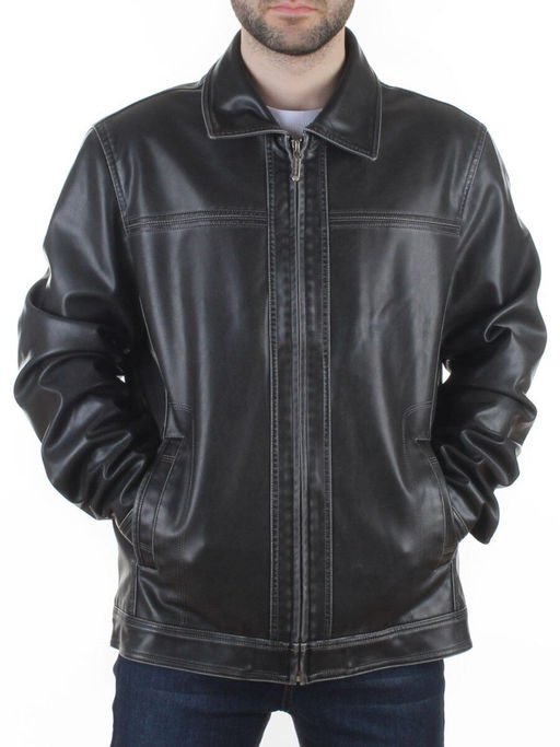 317956618 DK. GRAY Куртка из эко-кожи мужская