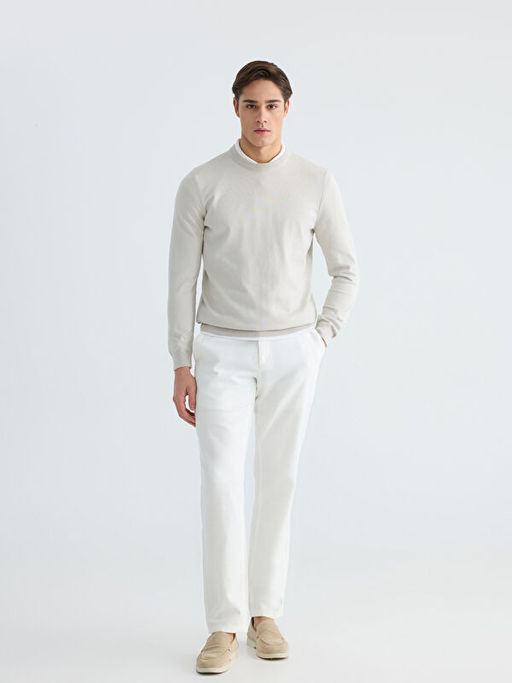 Bisiklet Yaka Erkek Triko Kazak