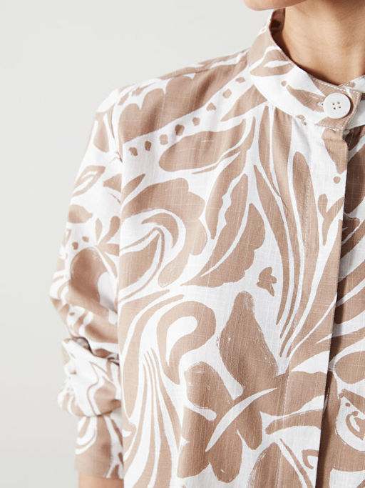 Hakim Yaka Desenli Kad?n G?mlek Tunik