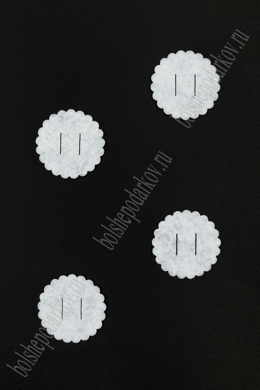 Фетровая основа 3 см (50 шт) белый