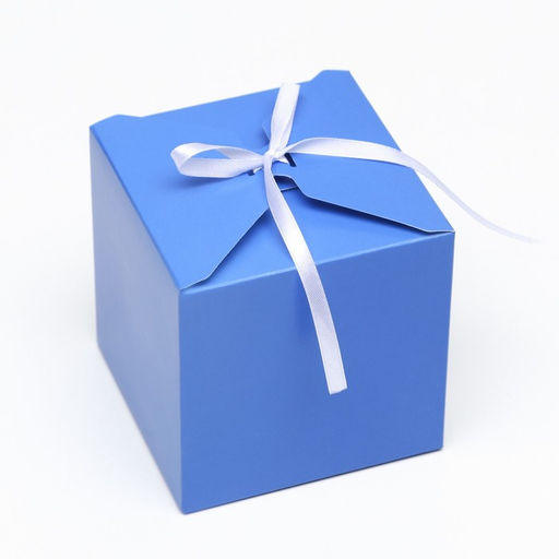 Цена за 10 шт. Коробка складная, квадратная, синяя, 10 х 10 х 10 см, - UPAK LAND фото 2