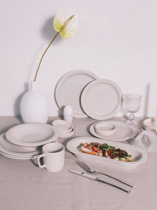 Тарелки Magistro Jarwah Lausanne, d=25 см, обеденные, набор 2 шт., фарфор, белые