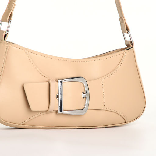 Сумка женская багет на молнии, цвет бежевый - Simaland фото 4