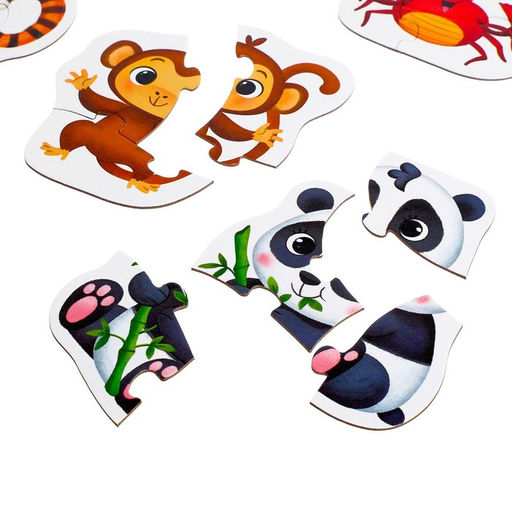 Макси-пазлы в металлической коробке Такие разные зверята, 29 деталей - Puzzle time фото 3