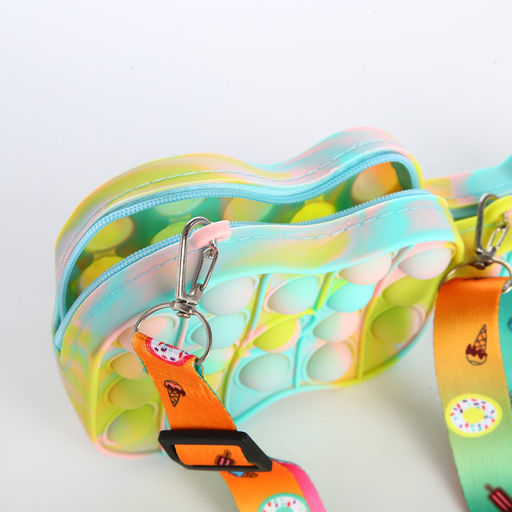 Сумка детская «Гитара» Выбражулька, для девочки, pop it, разноцветная