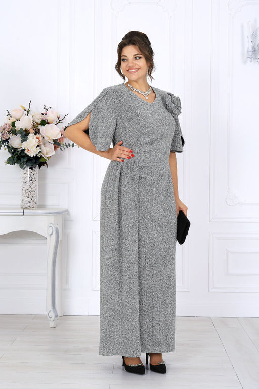 Платье Ninele 7509 серебро фото 4