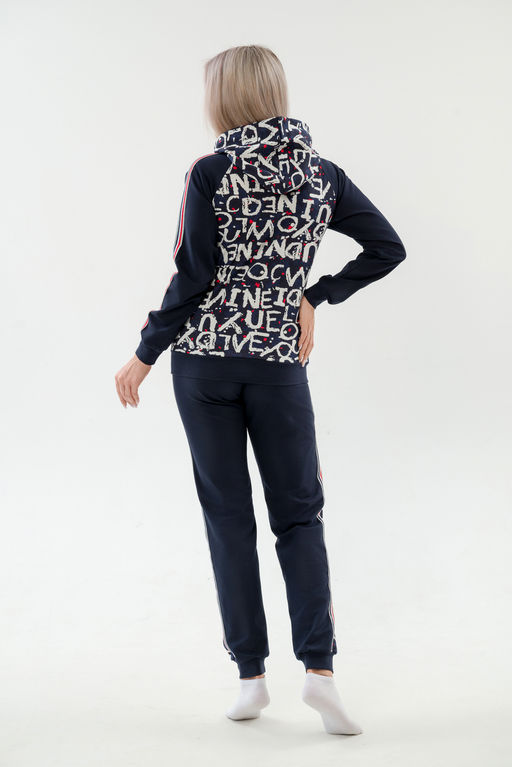 Костюм женский из футера 2-хн джемпер и брюки SportLand буквы - Амадэль фото 10