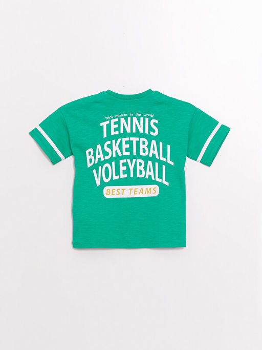 Bisiklet Yaka K?sa Kollu Bask?l? Erkek Bebek Ti??rt - Waikiki фото 3