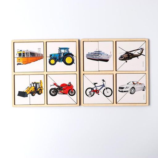 Картинки-половинки Транспорт - Лесная мастерская фото 3