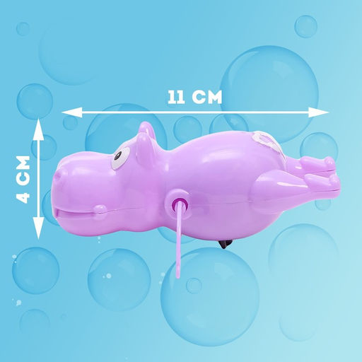 Игрушка заводная водоплавающая Бегемотик, МИКС - Simaland фото 2