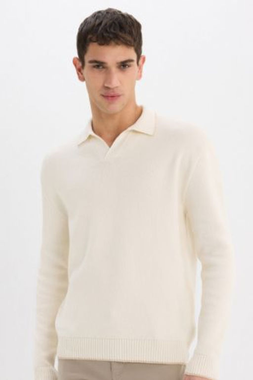 Standart Fit Polo Yaka Triko Kazak