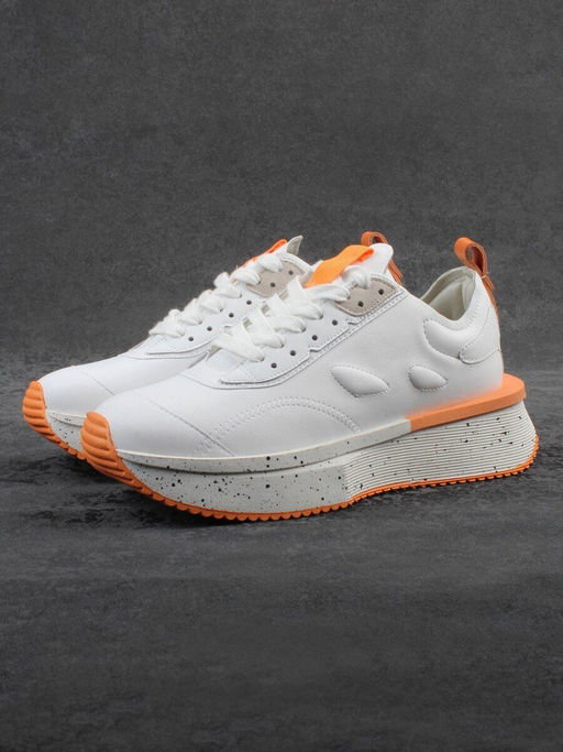 04-S77-42 WHITE Кроссовки женские (натуральная кожа) - Фабричный китай фото 2