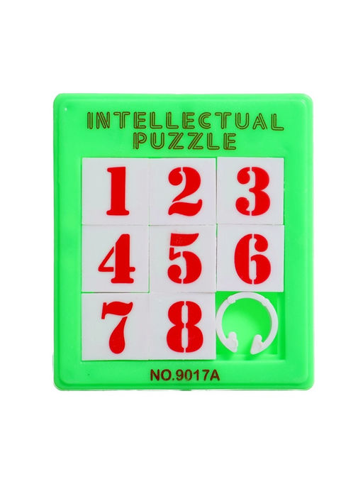 Цена за 3 шт. Головоломка - пятнашки «до 8», МИКС