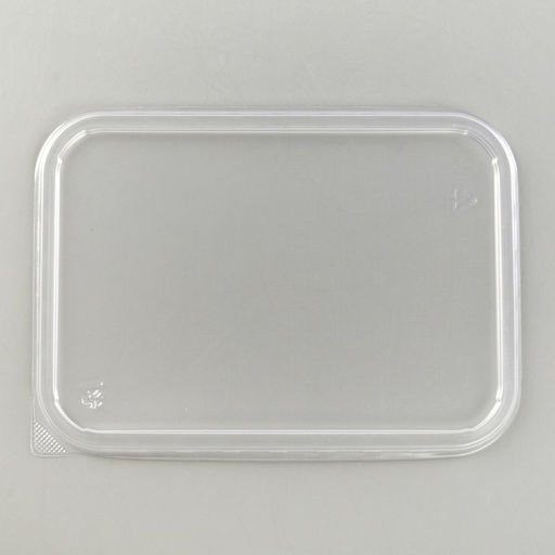 Цена за 50 шт. Крышка для контейнера одноразовая «Юпласт», пластик,18.6×13.2×4.8 см, прозрачная