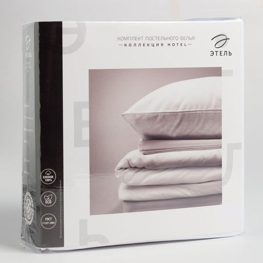 Постельное бельё Этель Hotel евро 207х232 см, 227х252 см, 73х73 + 5 см-2 шт  фото 5