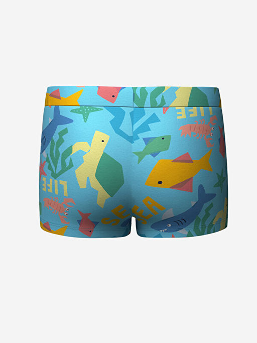 Beli Lastikli Bask?l? Erkek Bebek Deniz ?ortu - Waikiki фото 2